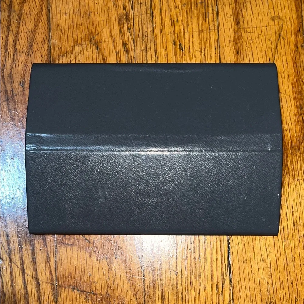 Bulova Elegant Black Fold Flat Eyeglass Case